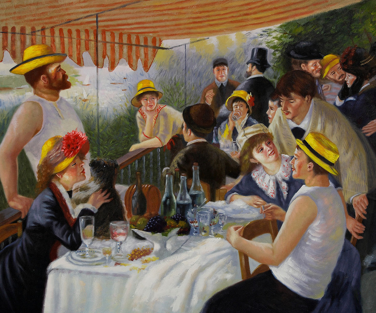 Luncheon of the Boating Party by Pierre Auguste Renoir - Click Image to Close